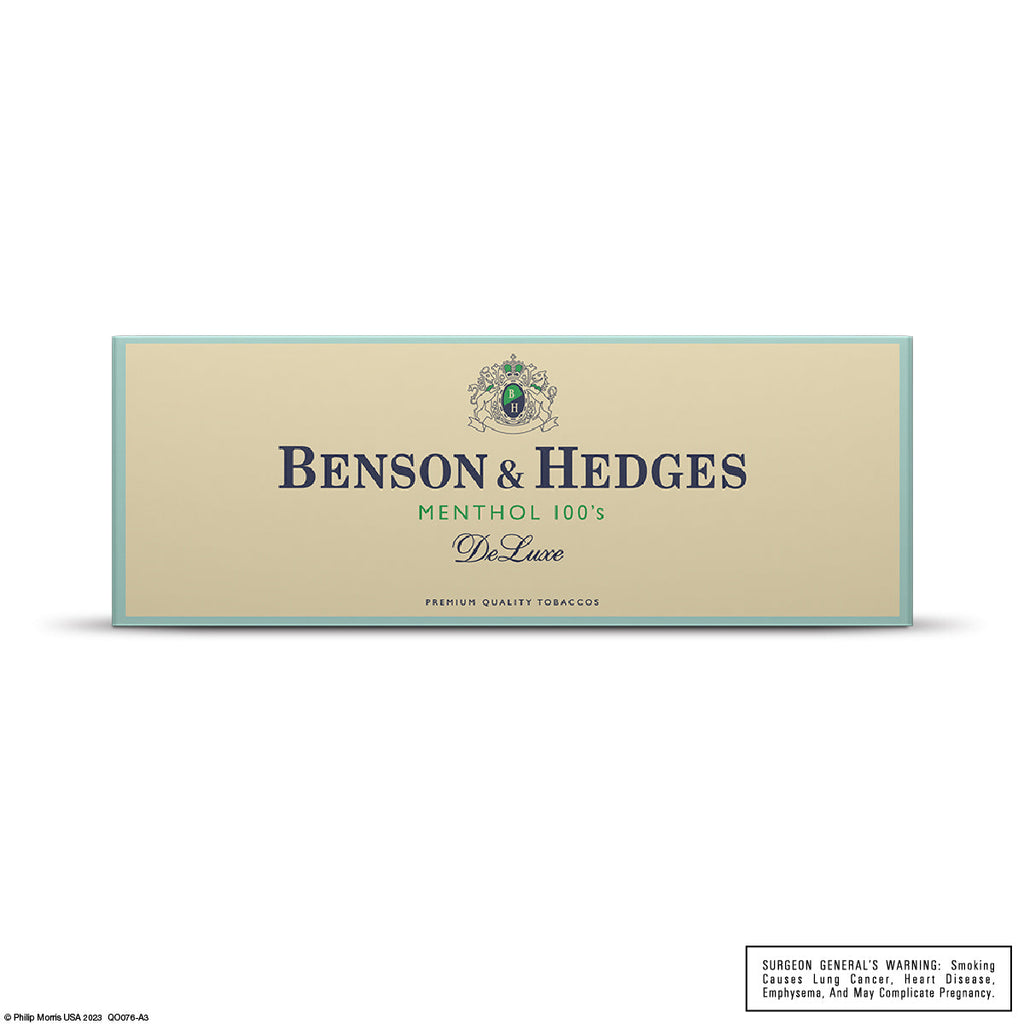 Benson & Hedges Deluxe Menthol 100s Box