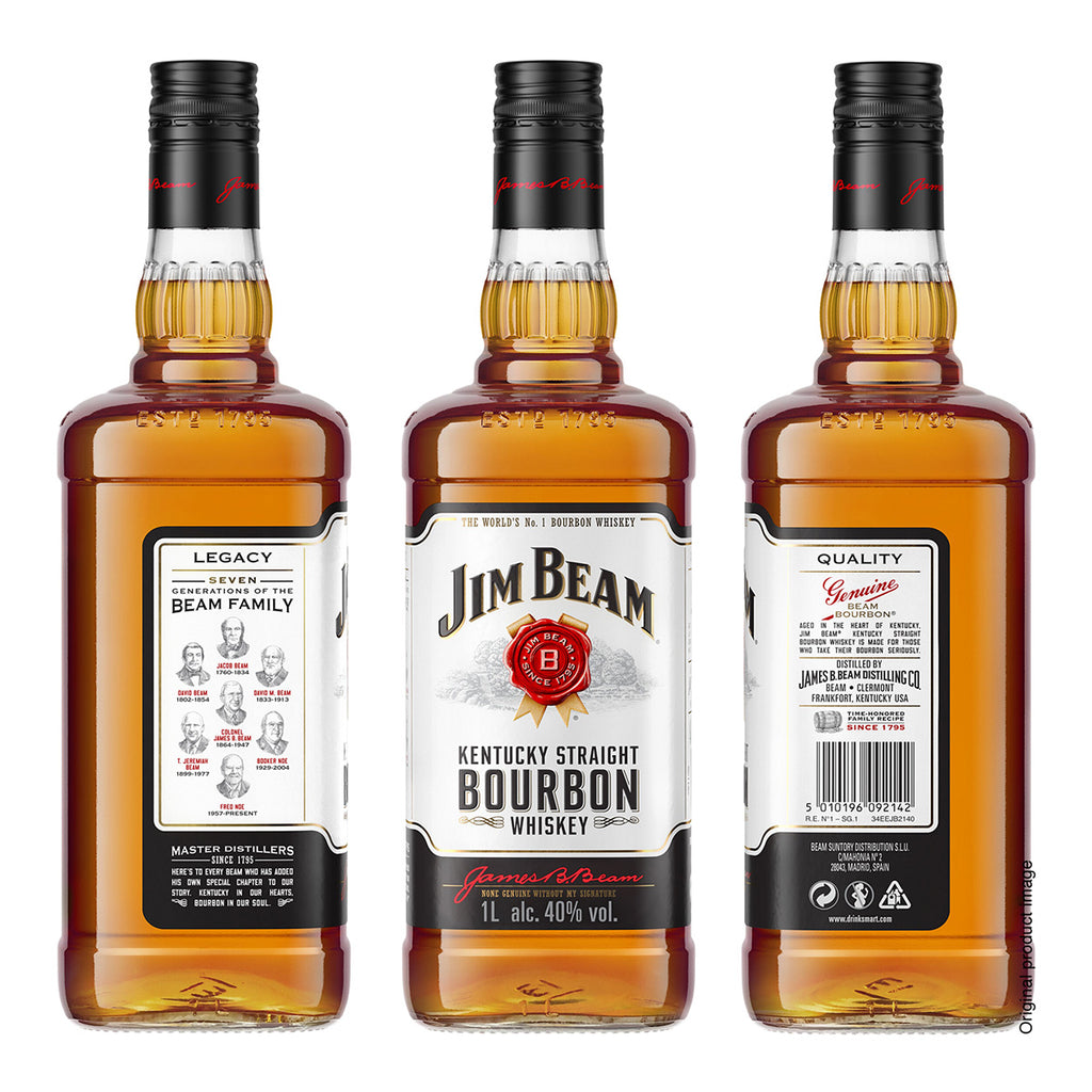Jim Beam White Label Bourbon Whiskey