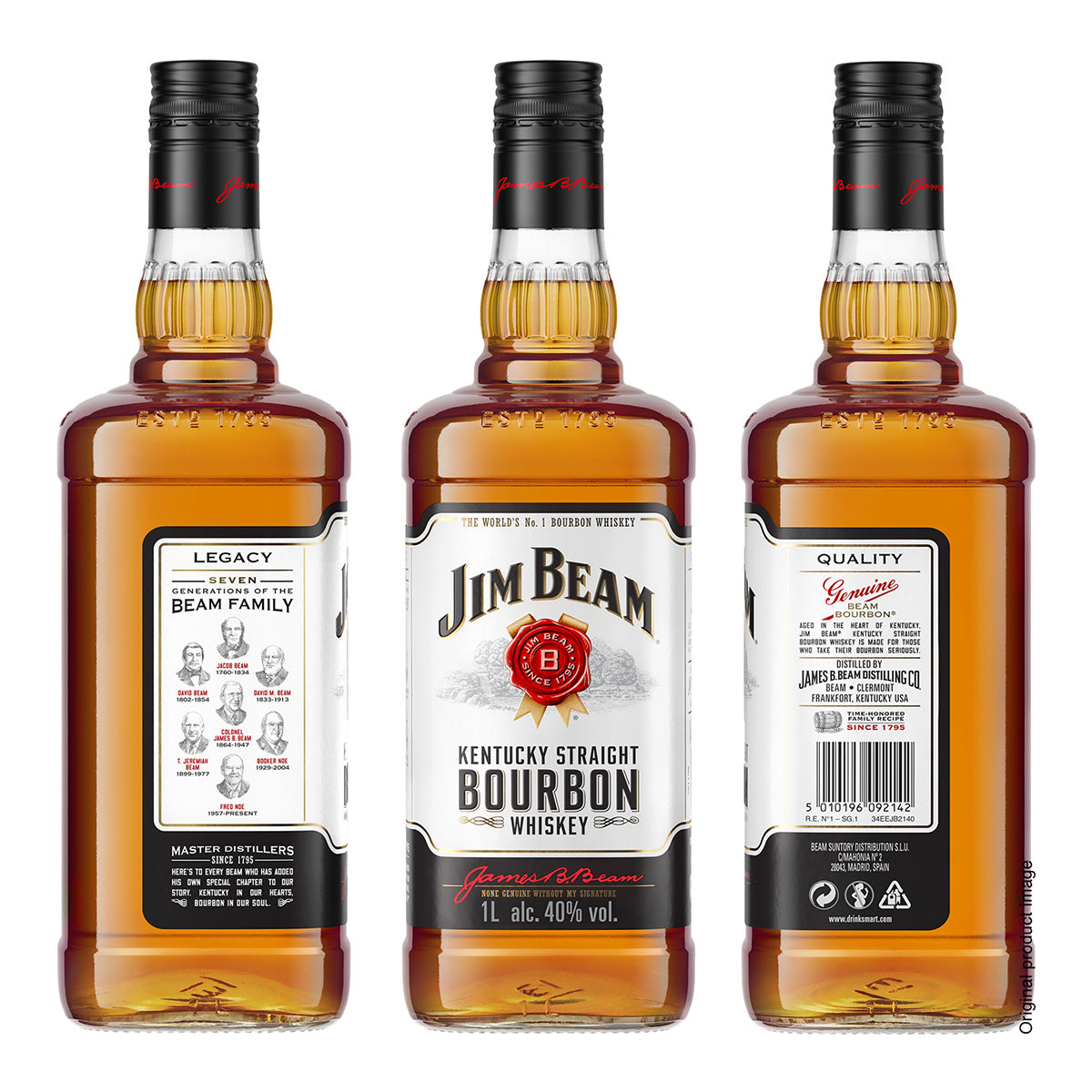 Jim Beam White Label Bourbon Whiskey
