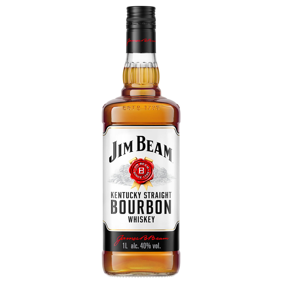 Jim Beam White Label Bourbon Whiskey