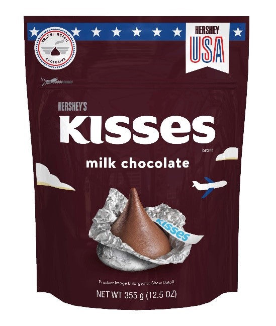 HERSHEY'S KISSES Milk Chocolate Candy Pouch