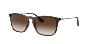RAYBAN CHRIS RB4187 RUBBER HAVANA, BROWN GRADIENT