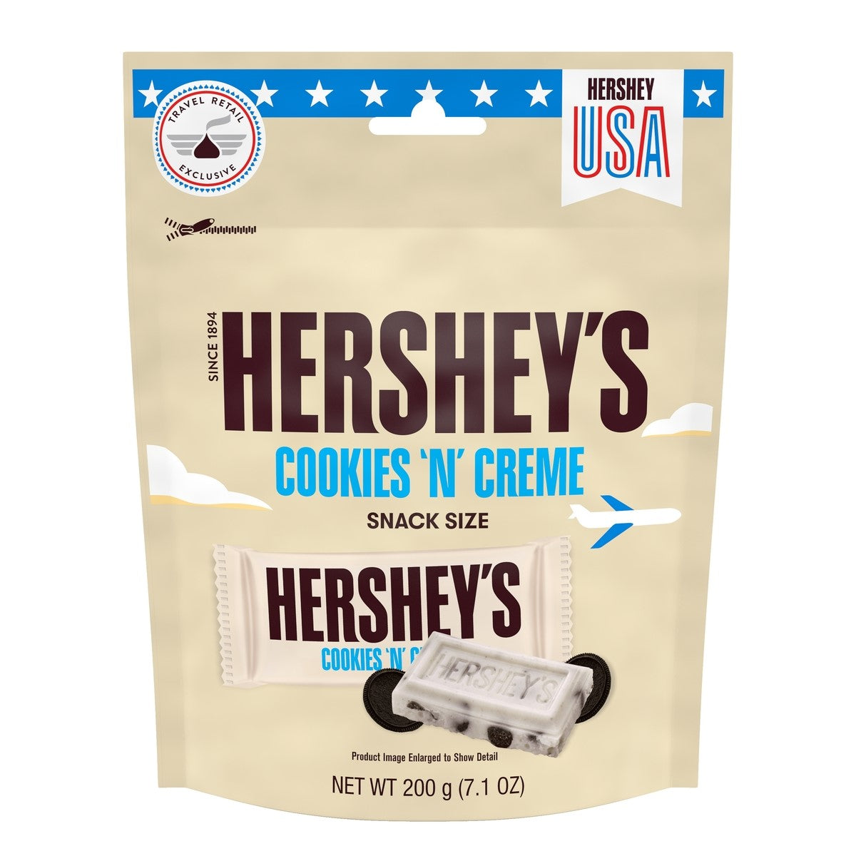 HERSHEY'S Cookies n Creme Snack Size Bars Pouch 