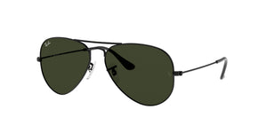 RAYBAN AVIATOR RB3025 BLACK, GREEN