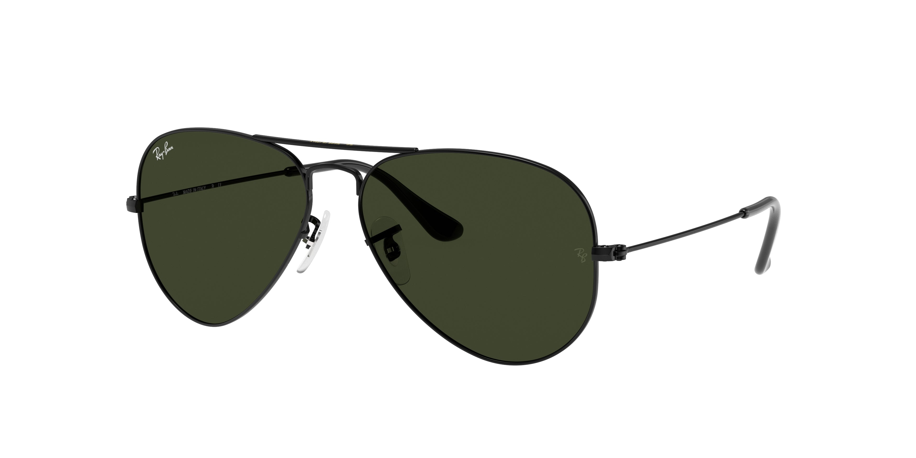 RAYBAN AVIATOR RB3025 BLACK, GREEN