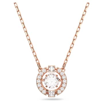 SELF SERVICE: UNA:NECKLACE CZWH/CRY/ROSE GOLD