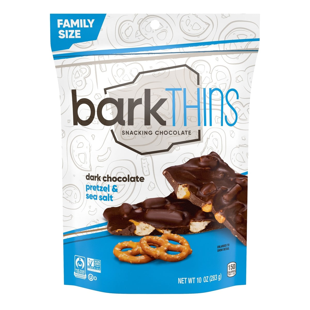 barkTHINS Dark Chocolate Pretzel & Sea Salt Snacking Chocolate