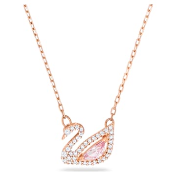 SELF SERVICE: SWAN:NECKLACE CZMO/ROSE GOLD