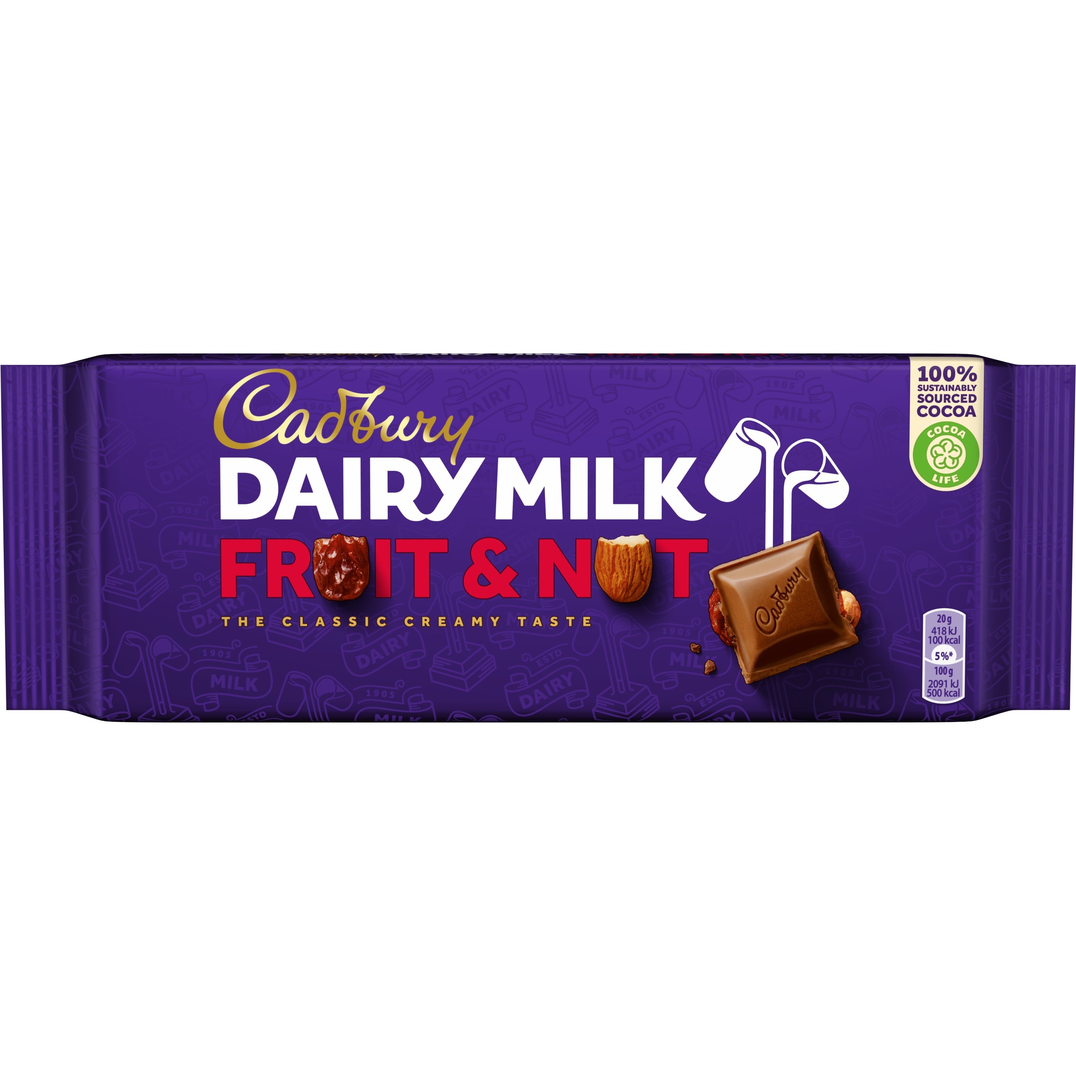Cadbury Fruit & Nut Tablet