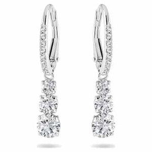 STILLA:EARRING DROP CZWH/RHODIUM