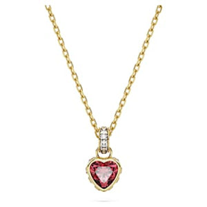 SELF SERVICE: CHROMA:PENDANT HRT RED/GOLD