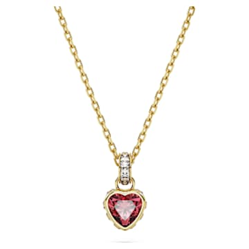 SELF SERVICE: CHROMA:PENDANT HRT RED/GOLD