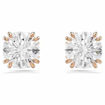 SELF SERVICE: STILLA:EARROMG STUD RD WHITE/ROSE GOLD