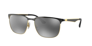RAYBAN RB3569 BLACK ON ARISTA, GREY MIRROR GRADIENT
