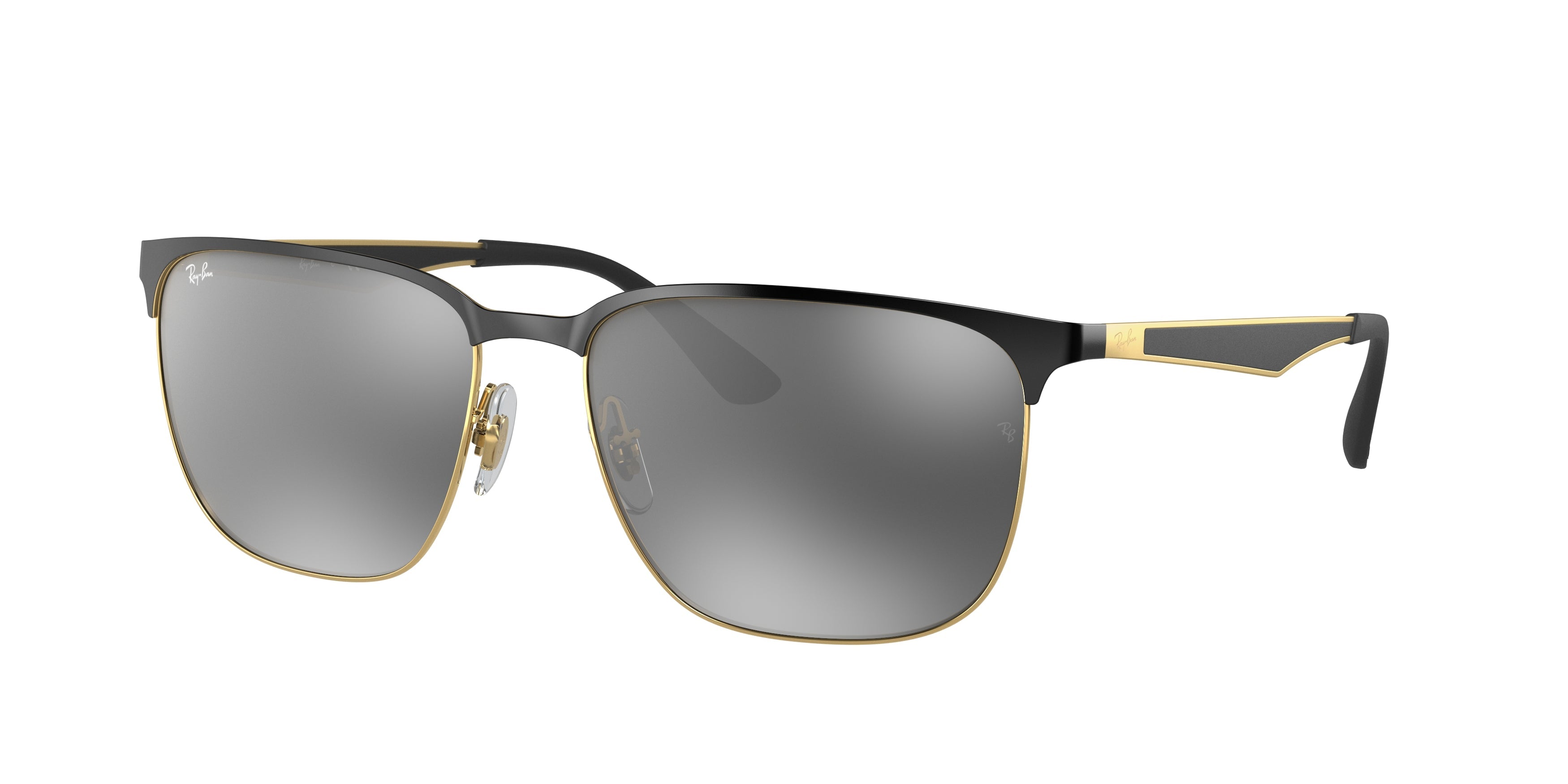 RAYBAN RB3569 BLACK ON ARISTA, GREY MIRROR GRADIENT