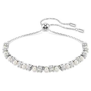 SELF SERVICE: MATRIX:BRACELET 3MM WHITE/RHODIUM M