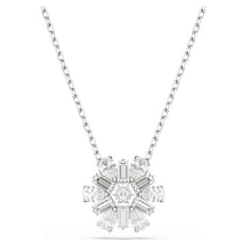 SELF SERVICE: IDYLLIA:PENDANT PENDANT WHITE/RHODIUM