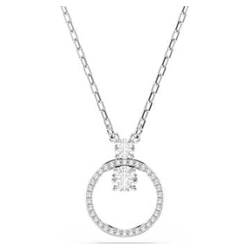 SELF SERVICE: CONSTELLA:PENDANT WHITE/RHODIUM
