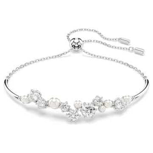 SELF SERVICE: CONSTELLA:BRACELET: WHITE/RHODIUM M