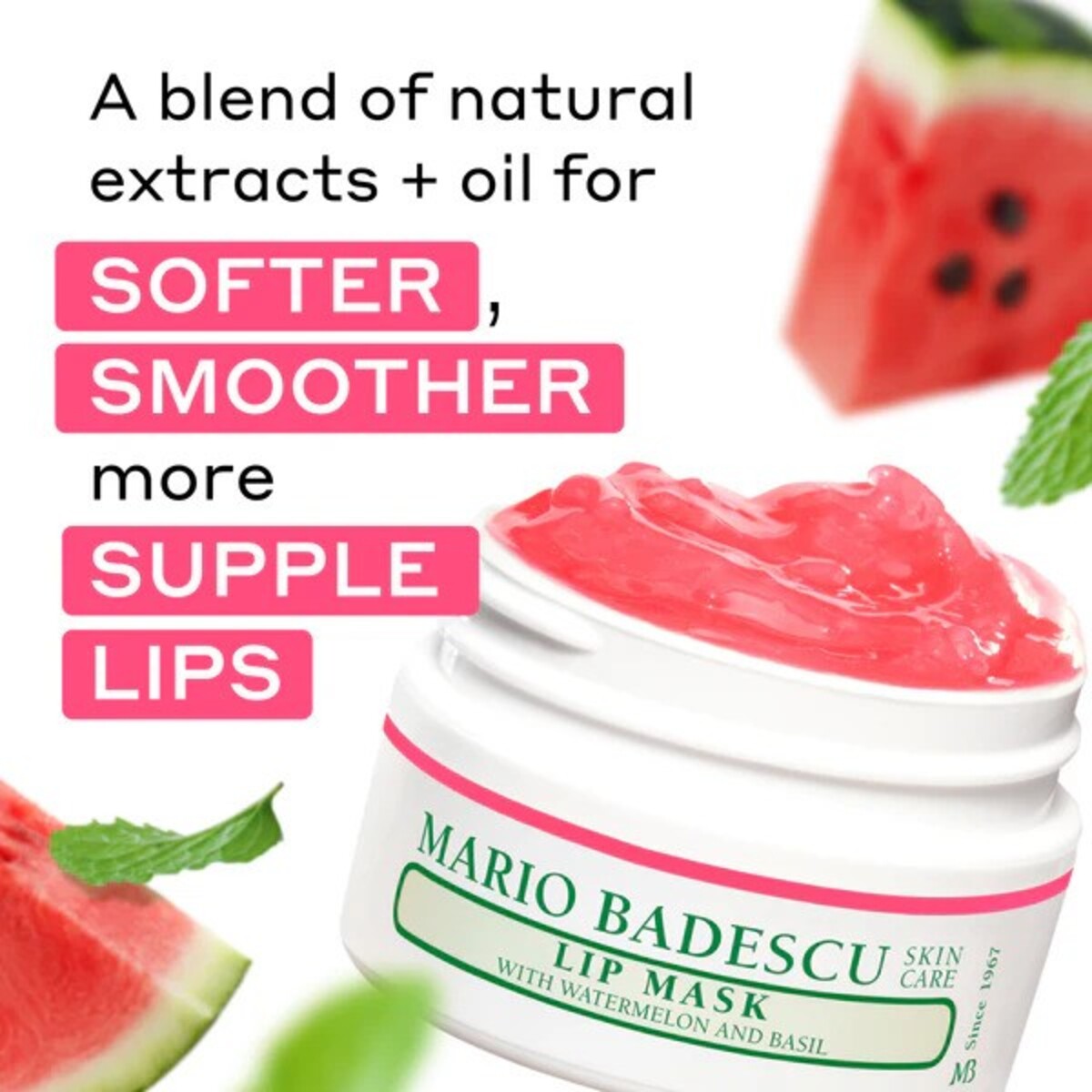 LIP MASK WITH WATERMELON & BASIL