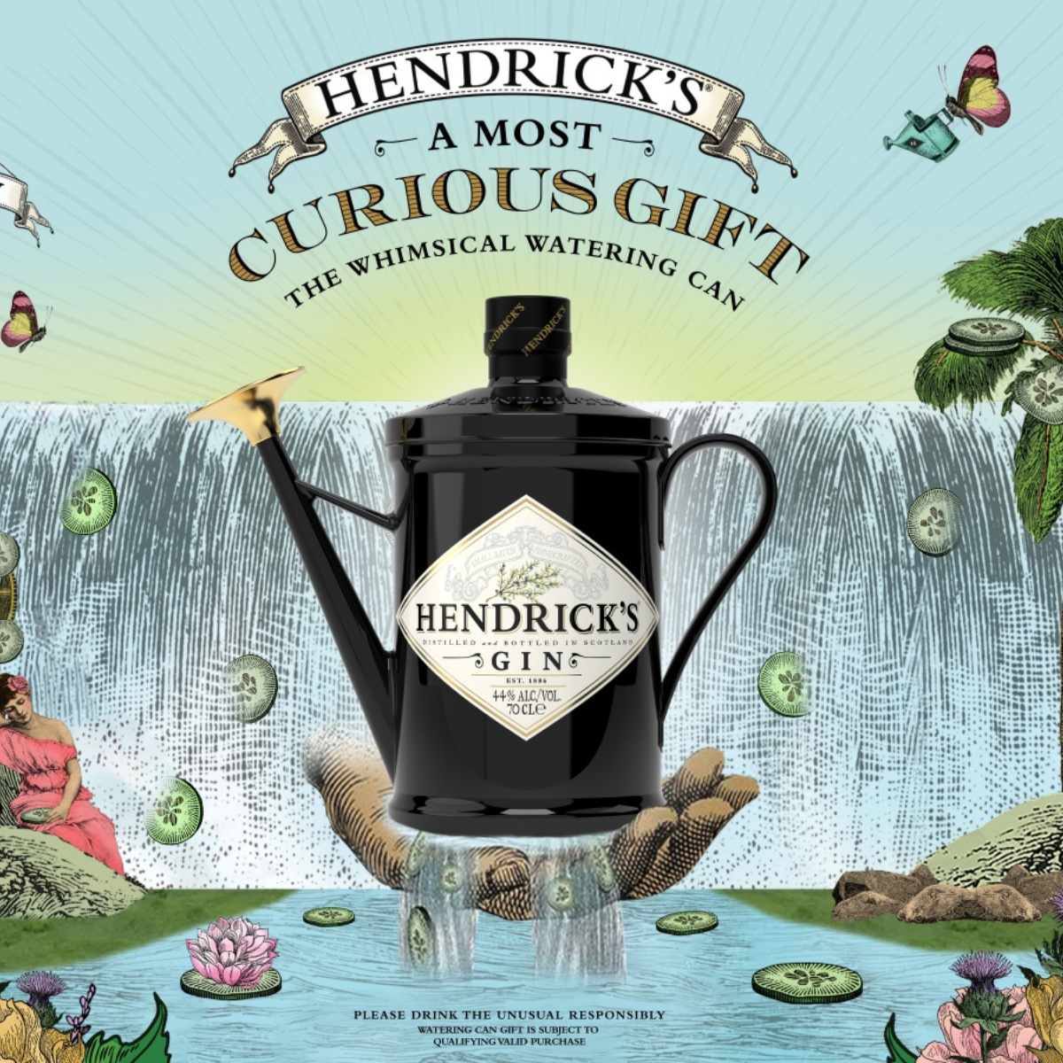 Hendrick's Whimsical Watering Can