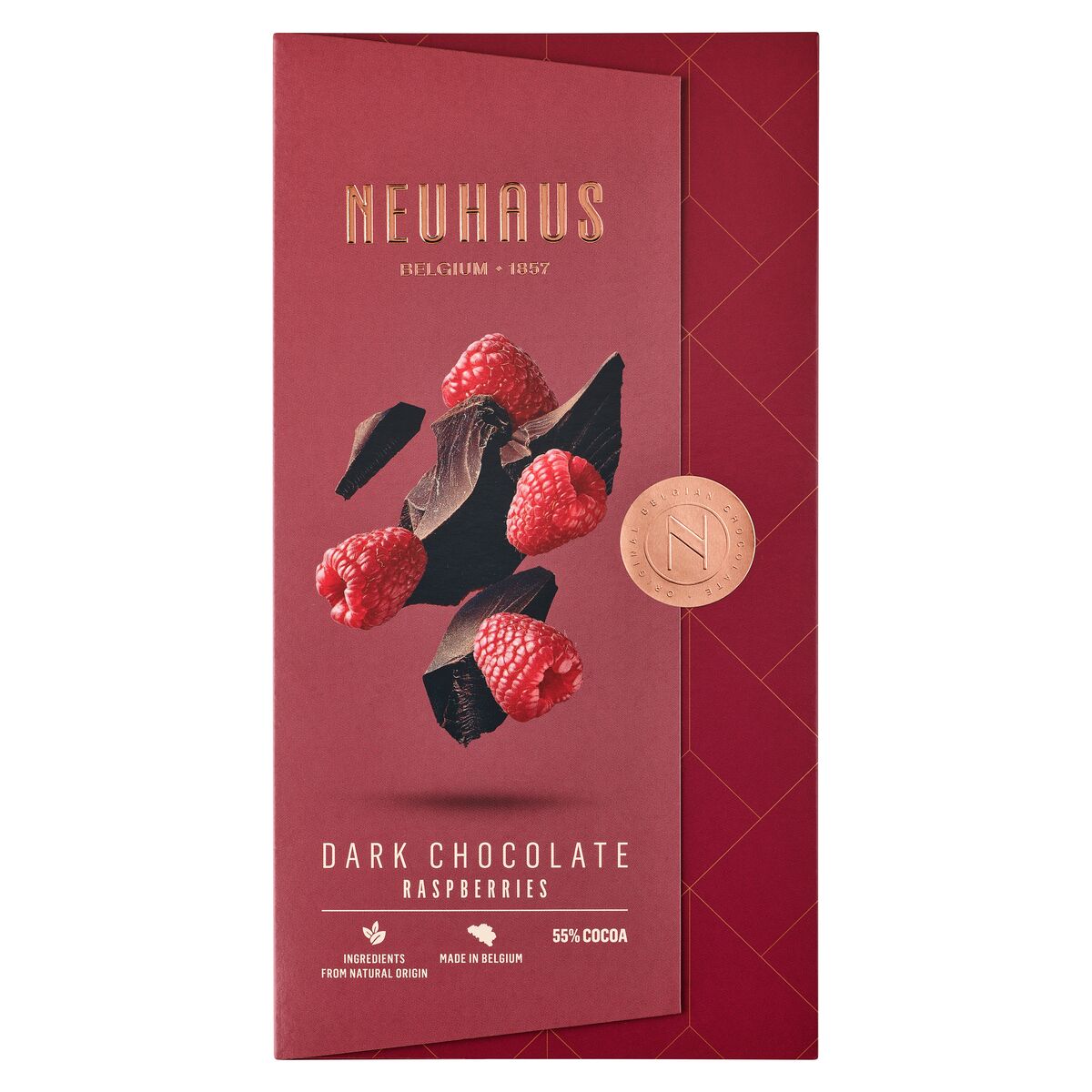 Tablet Dark Chocolate with Raspberry