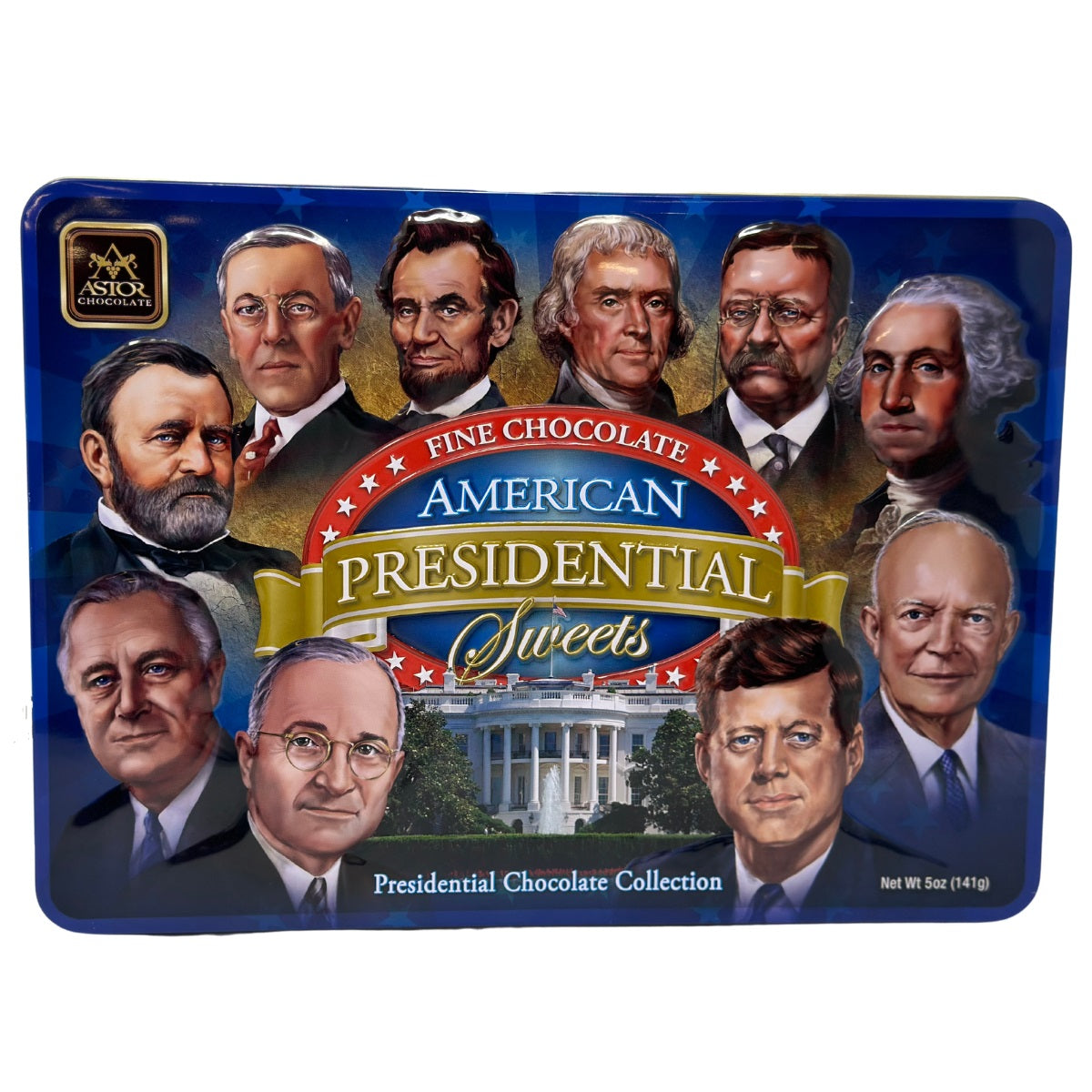 American Presidential Chocolates Tin