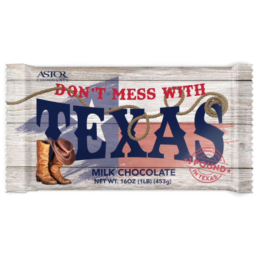 Texas 1 Pound Milk Chocolate Bar