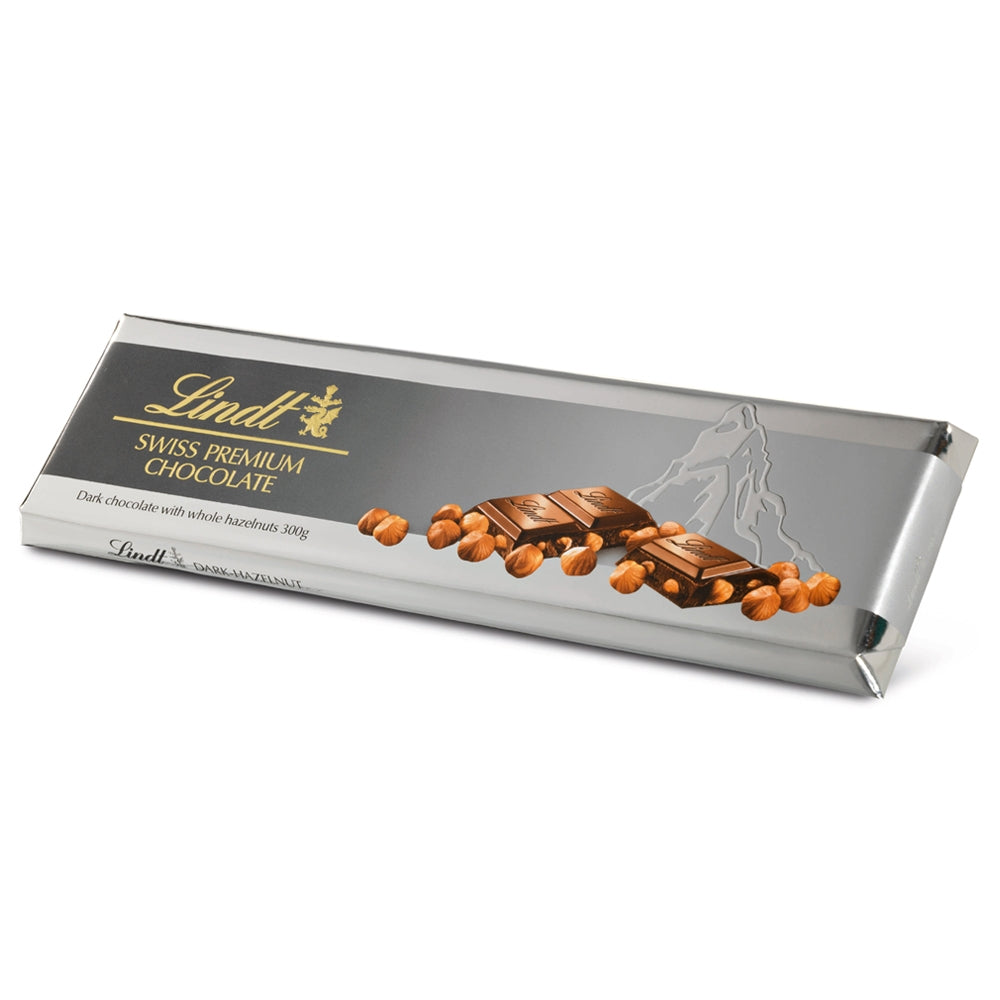 Lindt Silver Bar Dark Hazelnut