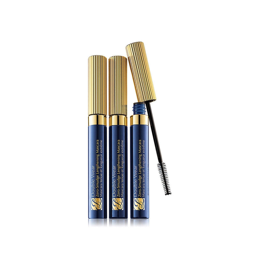 Double Wear Zero Smudge Lengthening Eyes Trio - Black